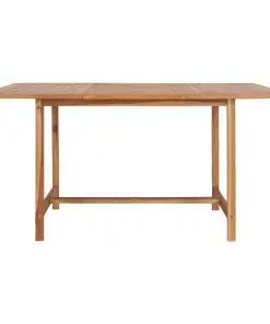 vidaXL Garden Table 150x150x76 cm Solid Teak Wood