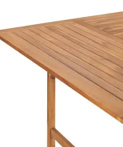 vidaXL Garden Table 150x150x76 cm Solid Teak Wood