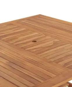vidaXL Garden Table 150x150x76 cm Solid Teak Wood