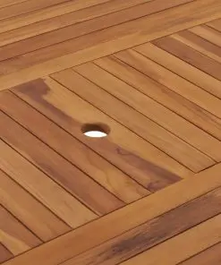 vidaXL Garden Table 150x150x75 cm Solid Teak Wood