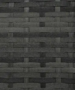 vidaXL 3-seater Garden Swing Bench with Canopy Poly Rattan Grey