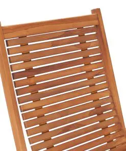 vidaXL Garden Lounge Chair with Footrest Solid Teak Wood
