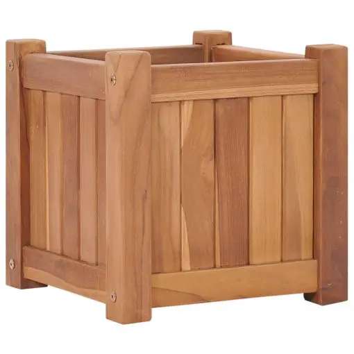 vidaXL Planter 30x30x30 cm Solid Teak Wood