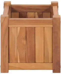 vidaXL Planter 30x30x30 cm Solid Teak Wood