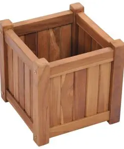 vidaXL Planter 30x30x30 cm Solid Teak Wood