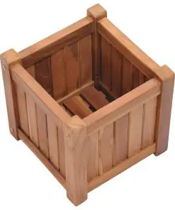 vidaXL Planter 30x30x30 cm Solid Teak Wood
