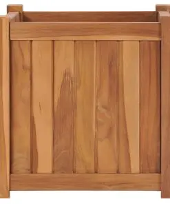 vidaXL Planter 40x40x40 cm Solid Teak Wood
