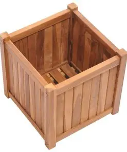 vidaXL Planter 40x40x40 cm Solid Teak Wood
