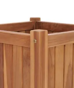vidaXL Planter 50x50x50 cm Solid Teak Wood