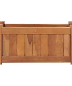 vidaXL Planter 50x25x25 cm Solid Teak Wood