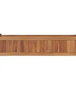 vidaXL Planter 100x30x25 cm Solid Teak Wood