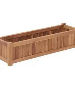 vidaXL Planter 100x30x25 cm Solid Teak Wood