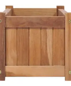vidaXL Planter 100x30x25 cm Solid Teak Wood