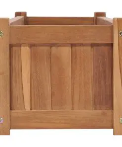 vidaXL Planter 150x30x25 cm Solid Teak Wood