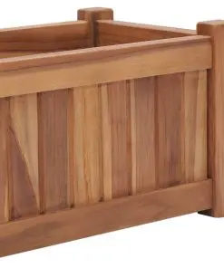 vidaXL Planter 150x30x25 cm Solid Teak Wood