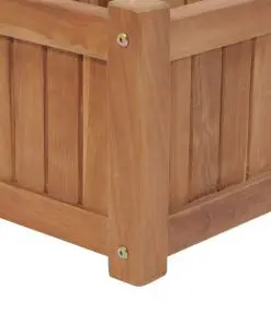 vidaXL Planter 200x30x25 cm Solid Teak Wood