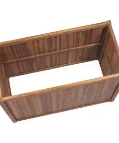 vidaXL Planter 100x50x50 cm Solid Teak Wood