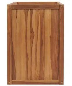 vidaXL Planter 100x50x70 cm Solid Teak Wood