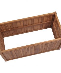vidaXL Planter 100x50x70 cm Solid Teak Wood