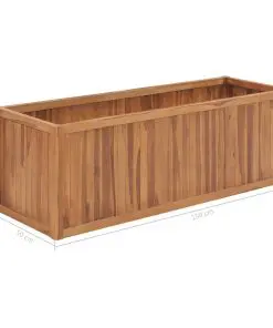 vidaXL Garden Planter 150x50x50 cm Solid Teak Wood