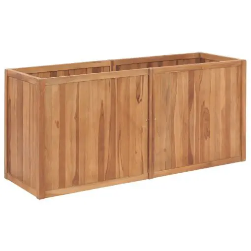 vidaXL Garden Planter 150x50x70 cm Solid Teak Wood
