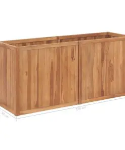 vidaXL Garden Planter 150x50x70 cm Solid Teak Wood