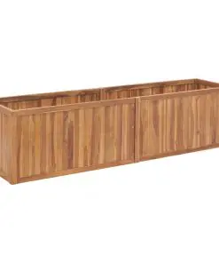 vidaXL Garden Raised Bed 200x50x50 cm Solid Teak Wood