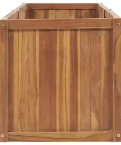 vidaXL Garden Planter 200x50x50 cm Solid Teak Wood