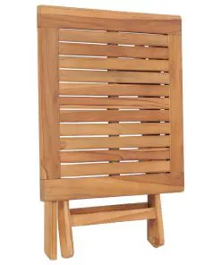 vidaXL Folding Garden Table 45x45x45 cm Solid Teak Wood