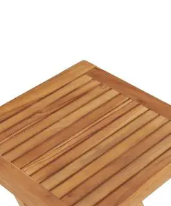 vidaXL Folding Garden Table 45x45x45 cm Solid Teak Wood