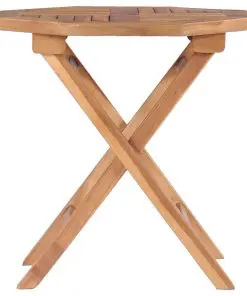 vidaXL Folding Garden Table 45x45x45 cm Solid Teak Wood