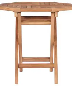 vidaXL Folding Garden Table 45x45x45 cm Solid Teak Wood