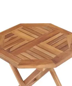 vidaXL Folding Garden Table 45x45x45 cm Solid Teak Wood