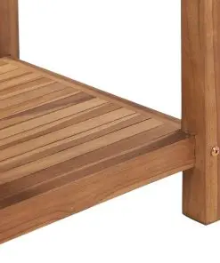 vidaXL Coffee Table 45x45x45 cm Solid Teak Wood