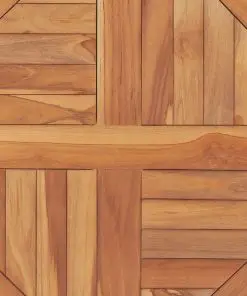 vidaXL Table Top Solid Teak Wood Round 2.5 cm 60 cm