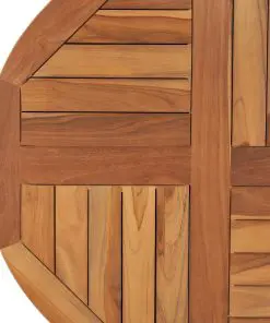 vidaXL Table Top Solid Teak Wood Round 2.5 cm 70 cm