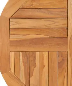 vidaXL Table Top Solid Teak Wood Round 2.5 cm 80 cm