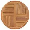 vidaXL Table Top Solid Teak Wood Round 2.5 cm 90 cm
