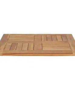 vidaXL Table Top Solid Teak Wood 60x60x2.5 cm