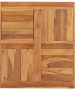 vidaXL Table Top Solid Teak Wood 70x70x2.5 cm
