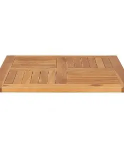 vidaXL Table Top Solid Teak Wood 70x70x2.5 cm