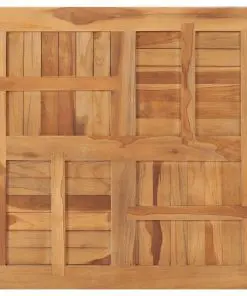 vidaXL Table Top Solid Teak Wood Square 80x80x2.5 cm