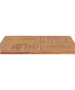 vidaXL Table Top Solid Teak Wood Square 90x90x2.5 cm