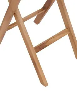 vidaXL Folding Garden Table 60 cm Solid Teak Wood