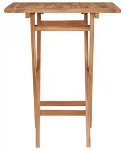 vidaXL Folding Garden Table 60x60x75 cm Solid Teak Wood