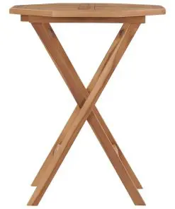 vidaXL Folding Garden Table 60x60x75 cm Solid Teak Wood