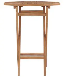 vidaXL Folding Garden Table 60x60x75 cm Solid Teak Wood