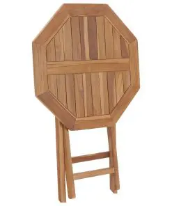 vidaXL Folding Garden Table 60x60x75 cm Solid Teak Wood