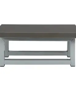 vidaXL Two Piece Bathroom Furniture Set Ceramic Grey