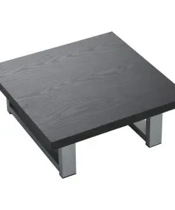 vidaXL Two Piece Bathroom Furniture Set Ceramic Black